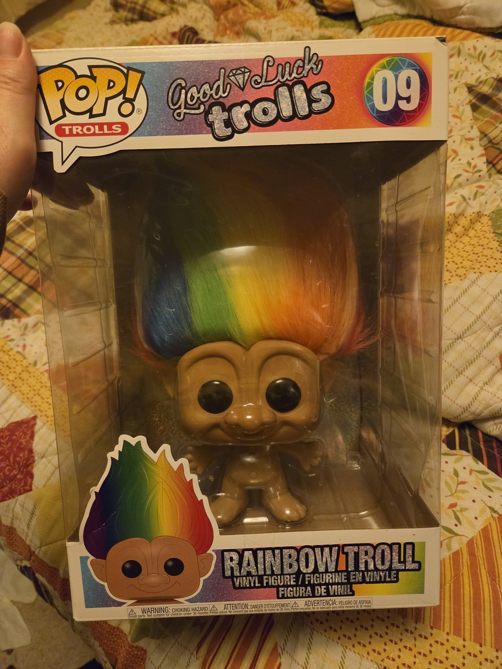 Funko Good Luck Rainbow Troll #09, 10 Inch Jumbo Pop NIB